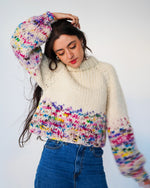 The Rainbow Sweater Kit x @paula.on.knits - Yummy Yarn Version