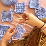 Stitch Sampler Kit: Learn The Basics Knitting Kit - Make your first Snood - Premium Version