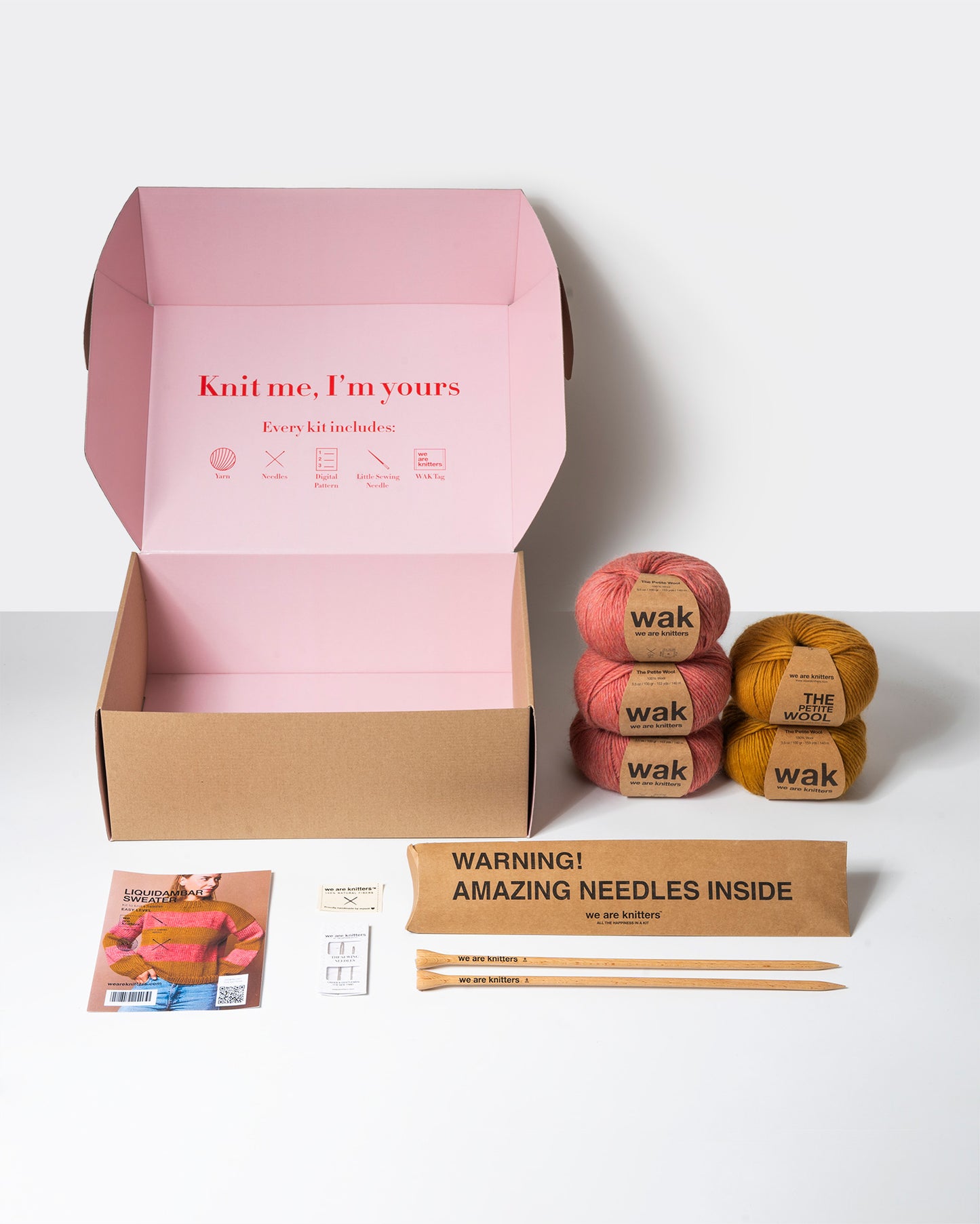 Liquidambar Sweater Kit - Yummy Yarn Fine Version