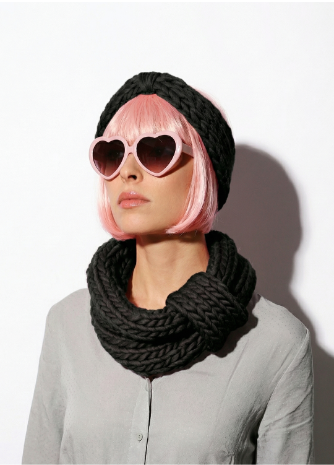 Blueberry Muffin Snood and Headband x @trustthemojo Kit - Yummy Yarn Version