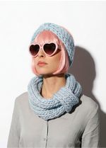 Blueberry Muffin Snood and Headband x @trustthemojo Kit - Yummy Yarn Version