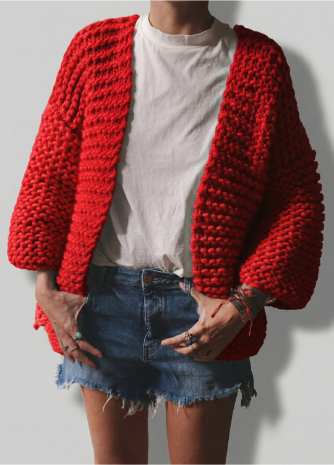 Brera Cardigan Kit - Yummy Yarn Version