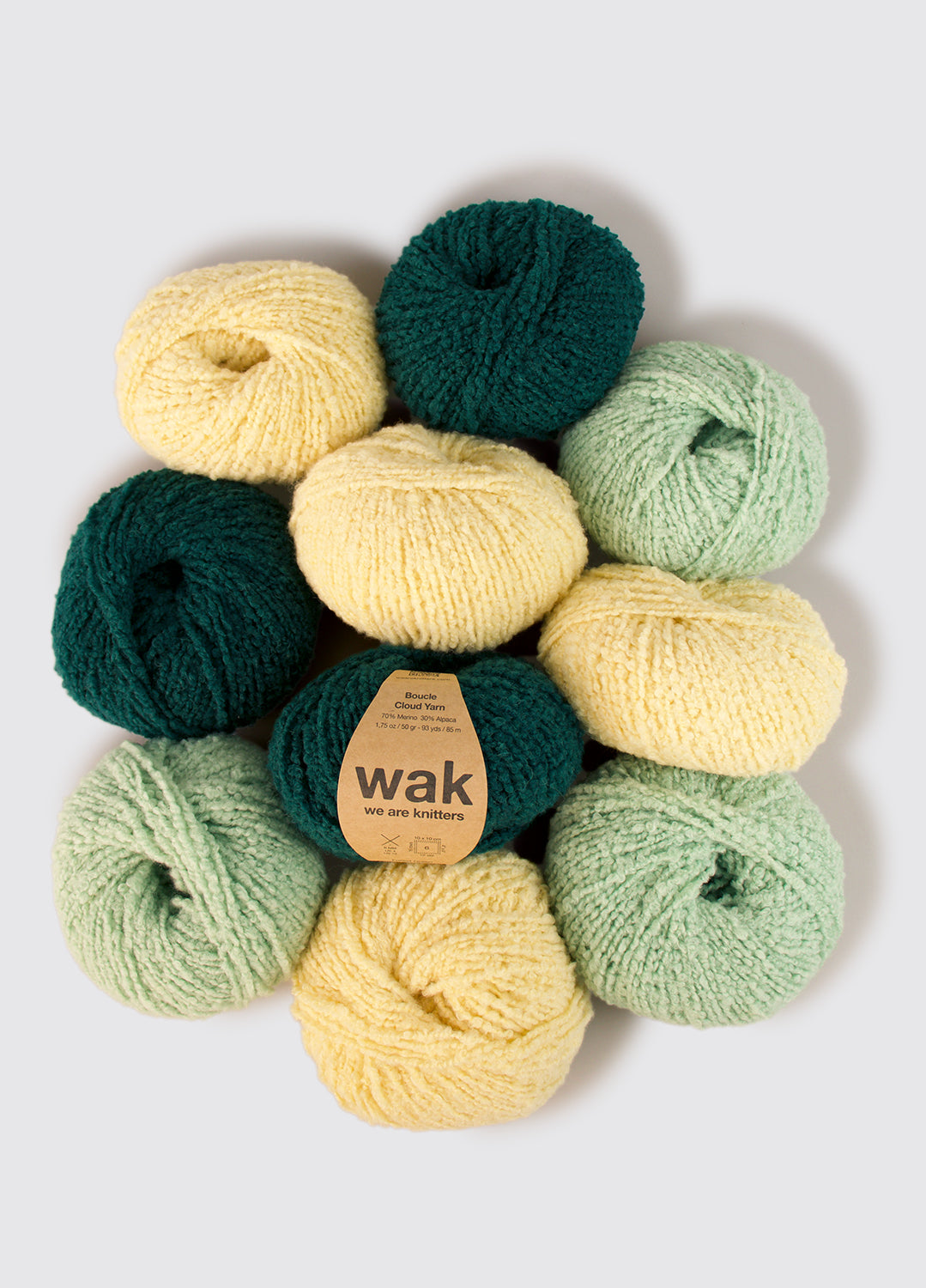 Zestaw 10 Motków Boucle Cloud Yarn