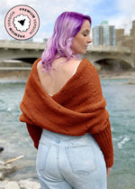 Easy Eyelet Sweater Scarf x @knitatude Kit - Petite Premium Version