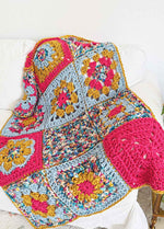Crochet Granny Square Stitch Sampler Blanket Kit - Yummy Version