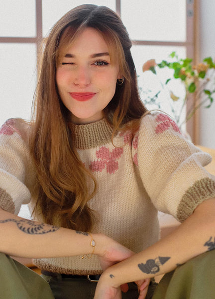 Cherry Blossom Sweater x Marzia Kjellberg Kit – We Are Knitters