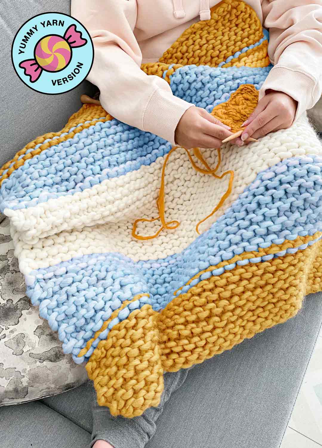 Land Blanket Kit - Yummy Yarn Version