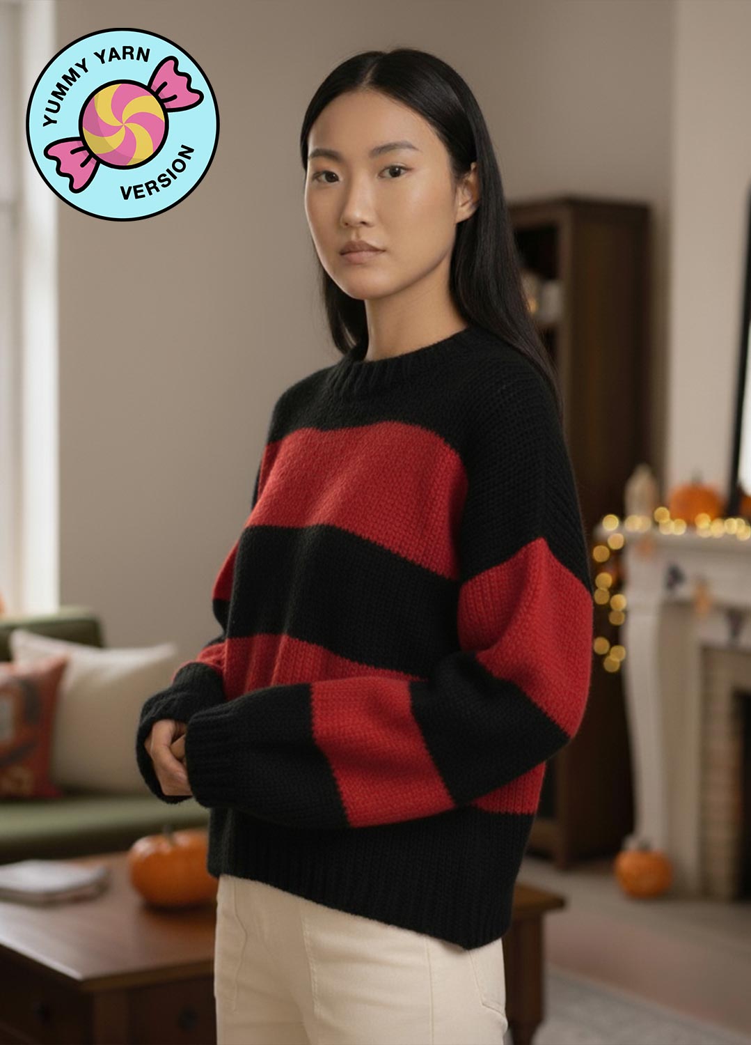 Liquidambar Sweater Kit - Yummy Yarn Fine Version