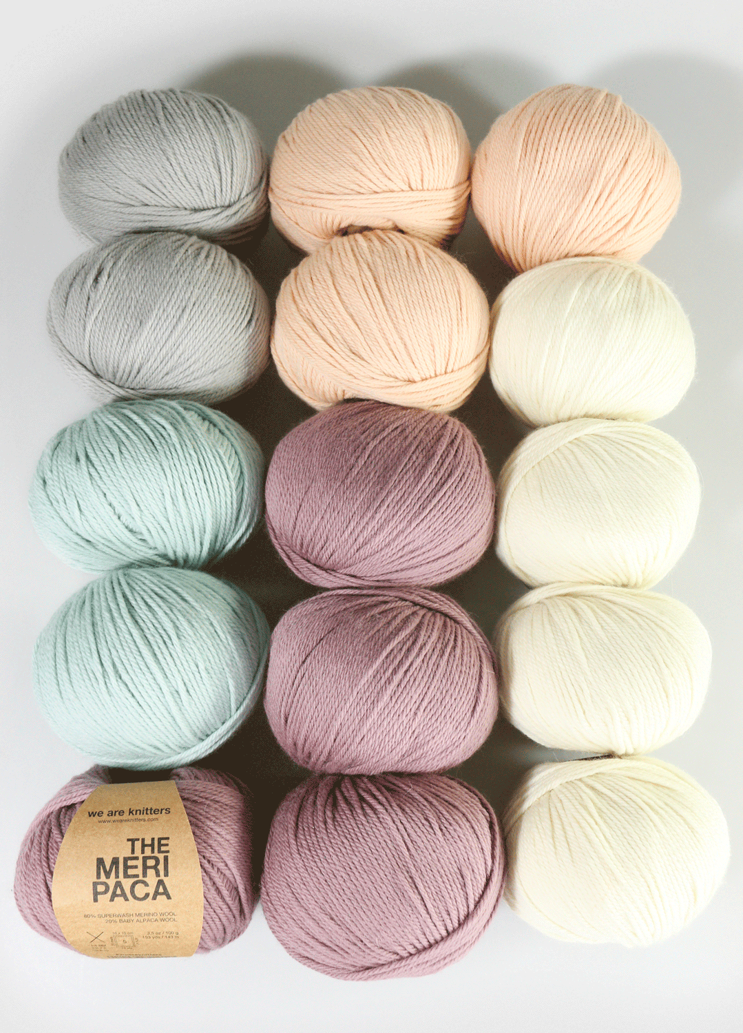 Zestaw 15 Motków Meripaca Yarn