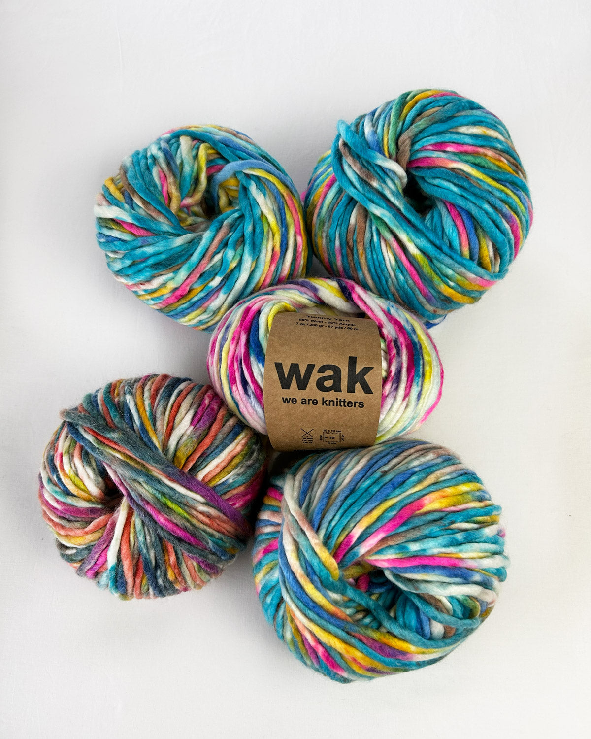 5 Pack of Yummy Yarn Balls (all colors)
