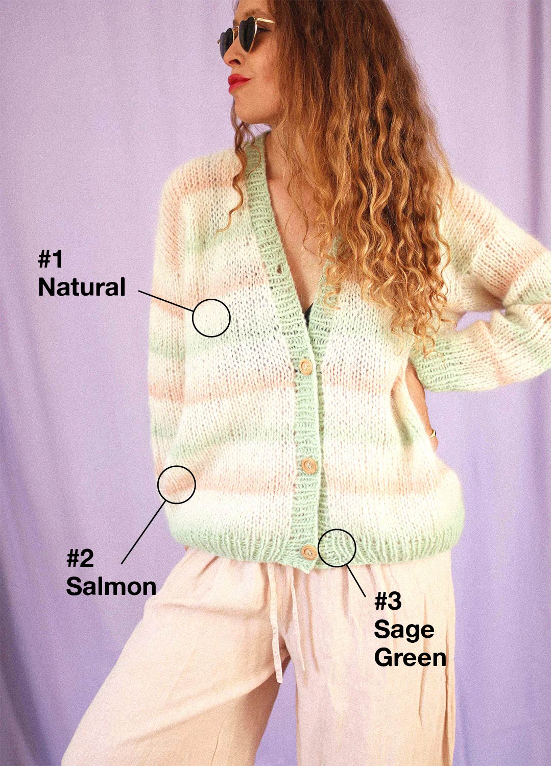 Kakigori Cardigan Kit x @trustthemojo