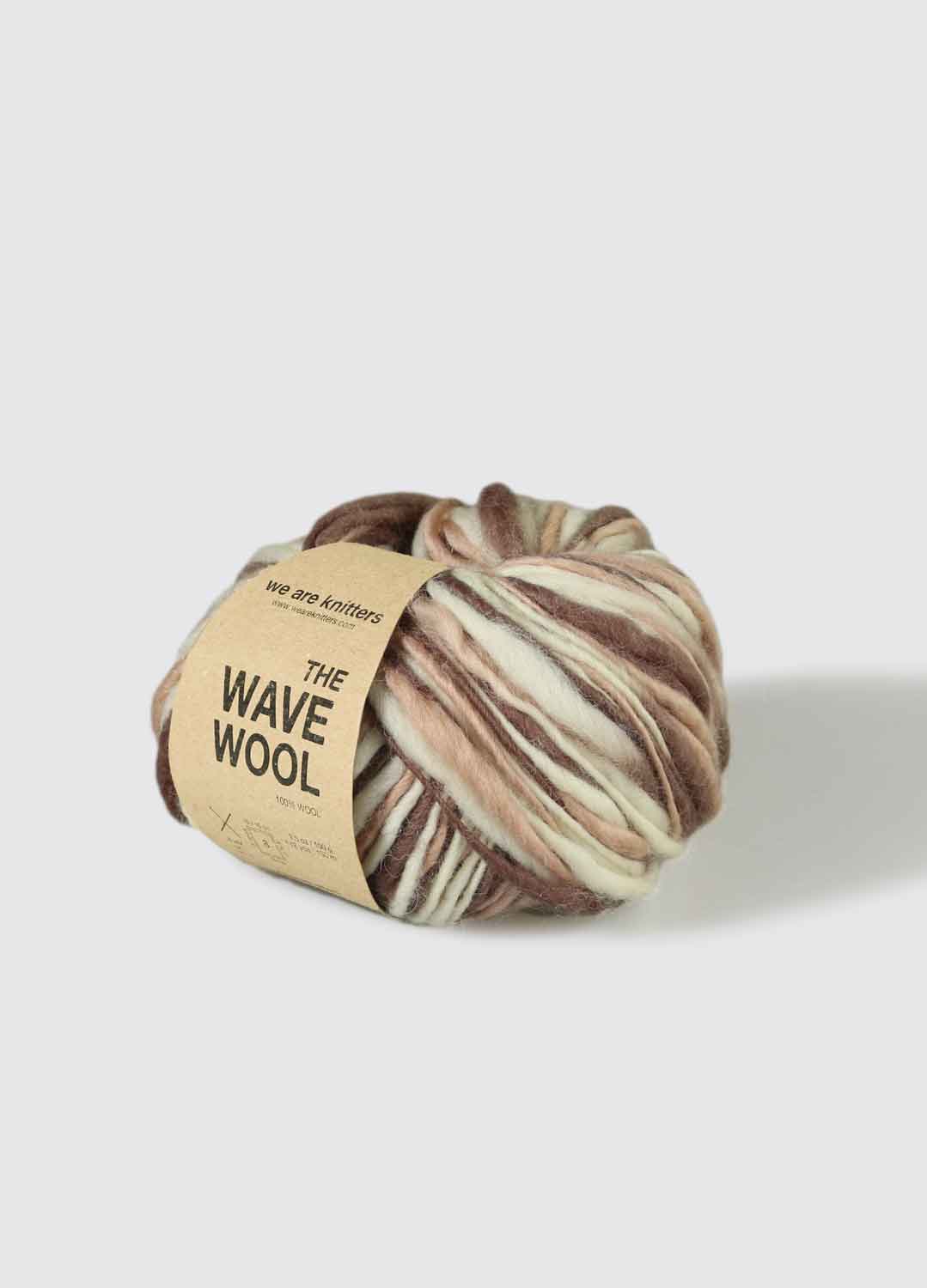 The Wave Wool Brown Tie Dye