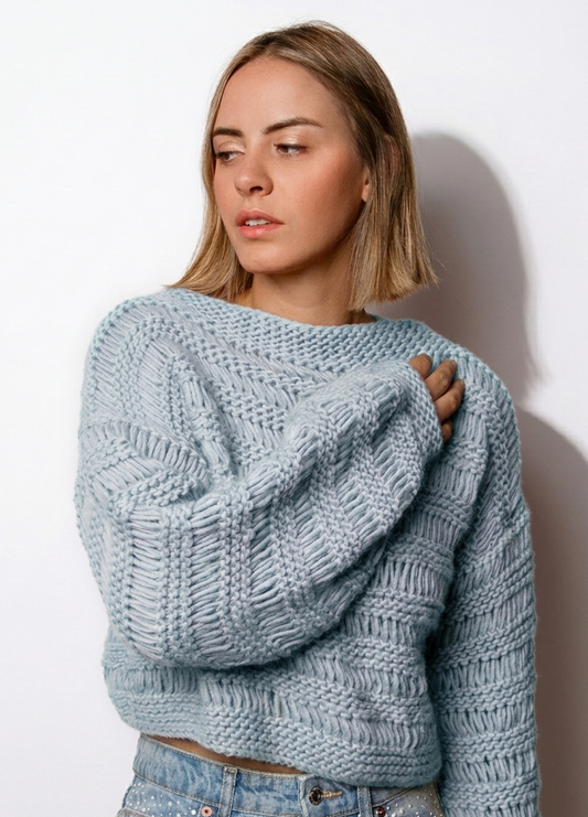 Ginkgo Sweater Kit - Yummy Yarn Fine Version